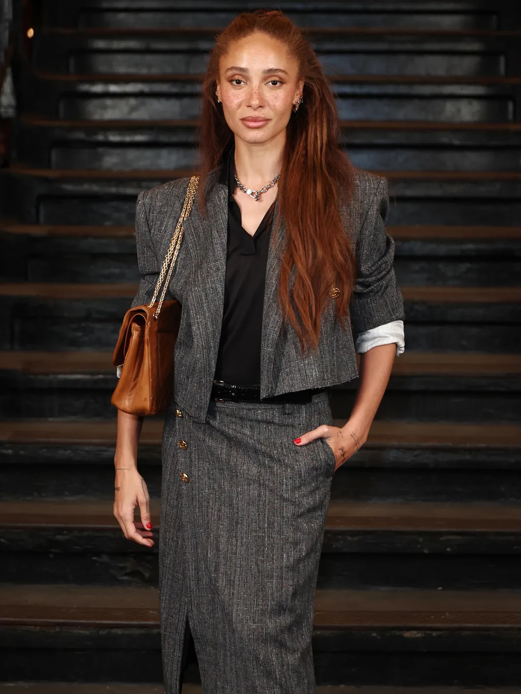 Chanel Métiers d'art show 2026,
NEW YORK, NEW YORK - DECEMBER 02: Adwoa Aboah attends the CHANEL Métiers d’Art Show 2026 on December 02, 2025 in New York City. (Photo by Cindy Ord/WireImage)