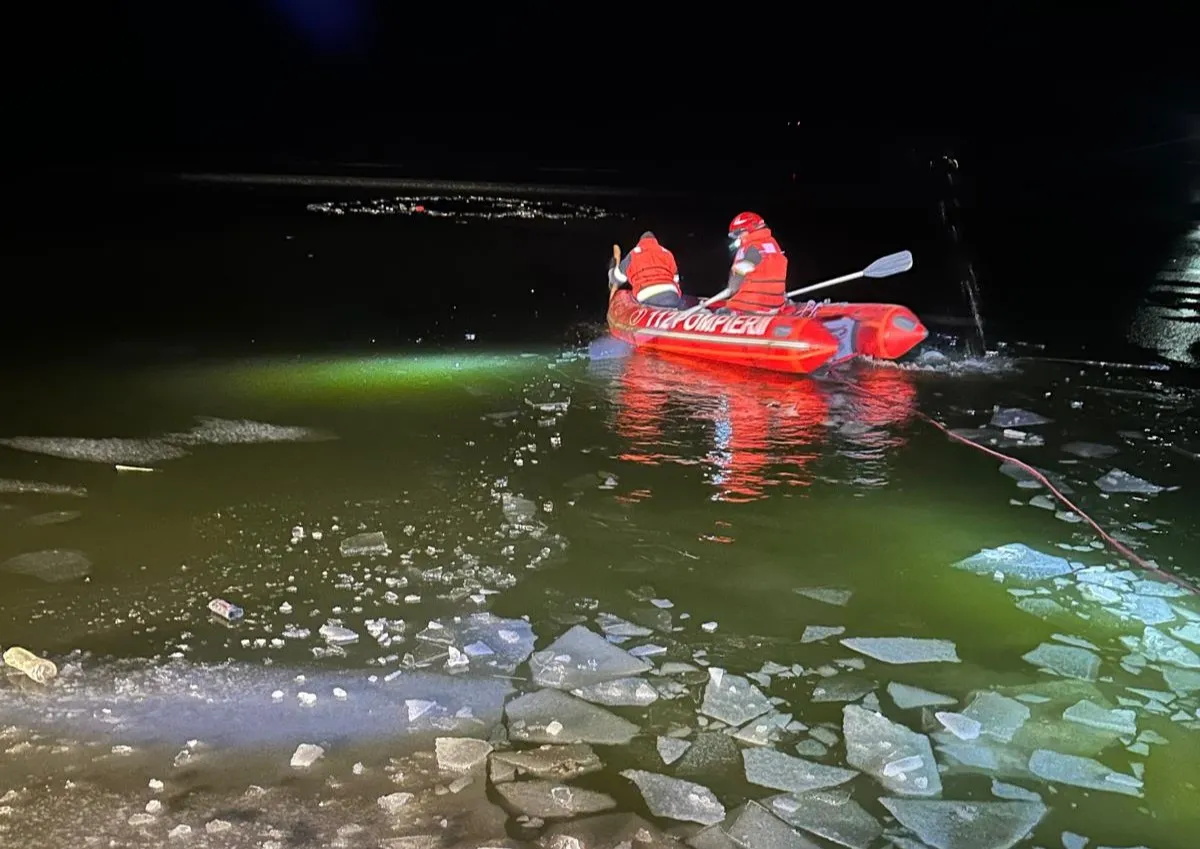 Beszakadt a jég egy testvérpár alatt Romániában, a mentőegységek nem sokkal a tragédia után megtalálták a holttesteket
