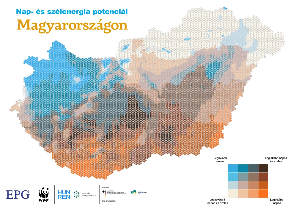 Nap- és szélenergia potenciál Magyarországon (készítette: Soha Tamás, HUN-REN Energiatudományi Kutatóközpont)