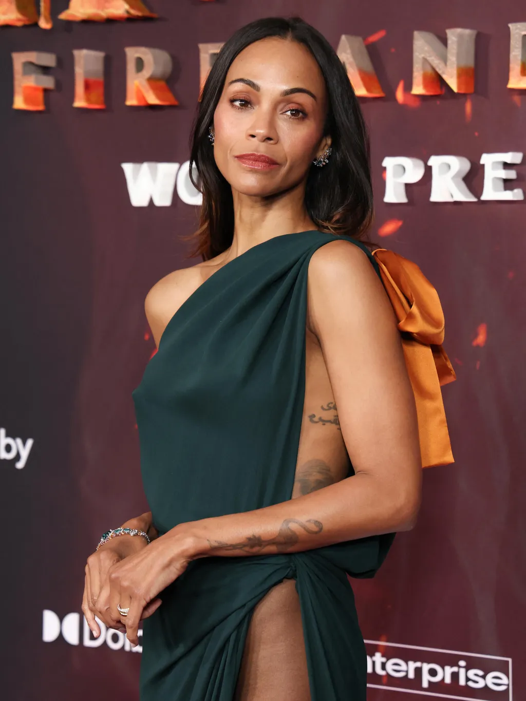 Zoe Saldana, Avatar, ZoeSaldanaAvatar,
US actress Zoe Saldańa attends the premiere of Disney's "Avatar: Fire and Ash" at the Dolby theatre in Hollywood, California on December 1, 2025. (Photo by VALERIE MACON / AFP)