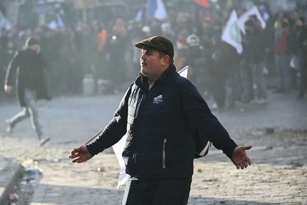 Gazdatüntetés Brüsszelben, GazdatüntetésBrüsszelben, Gazdatüntetés, Brüsszel, mezőgazdaság,