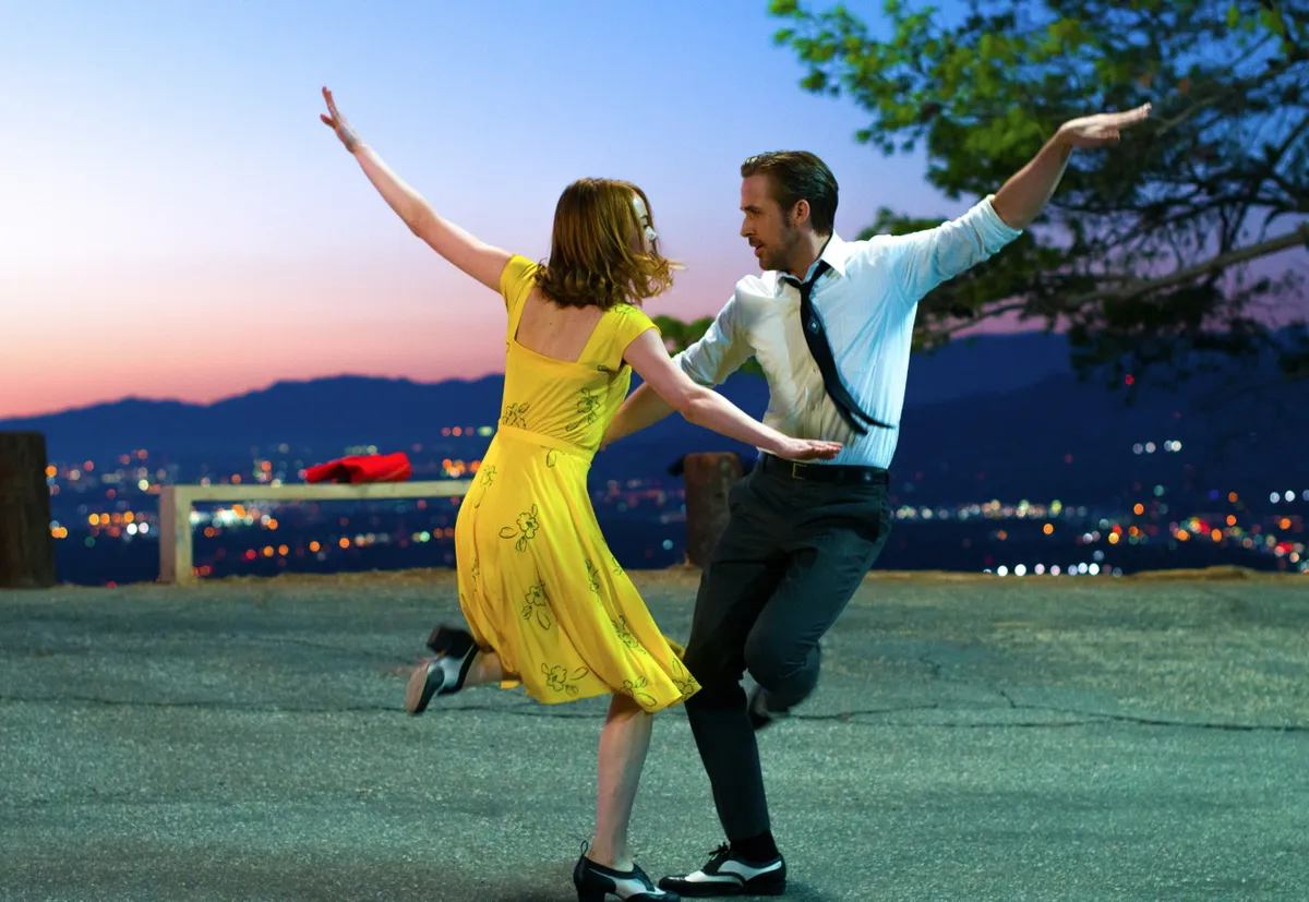 RELEASE DATE: December 16, 2016 TITLE: La La Land STUDIO: Lionsgate DIRECTOR: Damien Chazelle PLOT: A jazz pianist falls for an aspiring actress in Los Angeles STARRING: Emma Stone, Ryan Gosling.