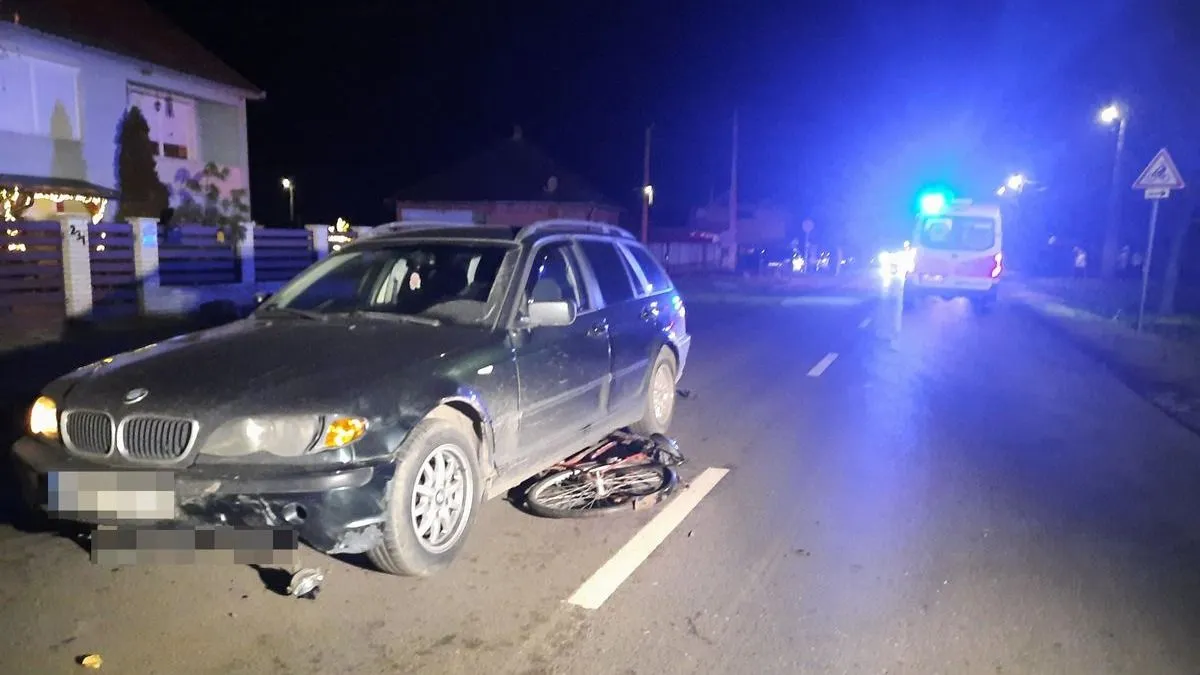 Kerékpáros gázolás miatt érkeztek a mentők, de már ők sem tudtak segíteni