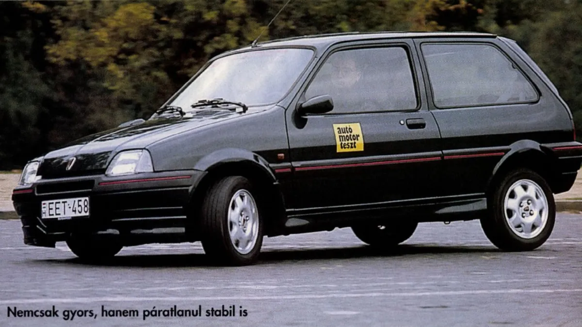 Ma már egyre kevesebb gyártó kínál sportos kisautót. Az angol Rover modellje még ma is csibésznek számítana
