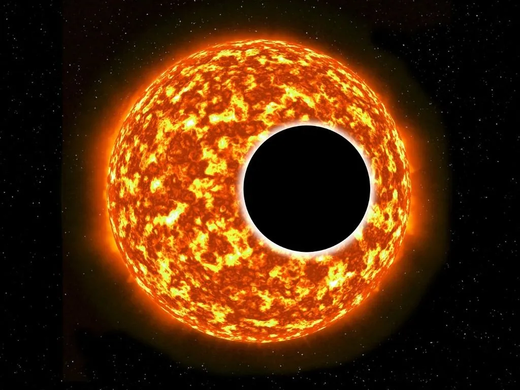 Pandora Illustration of an exoplanet in front of a sun revealing it's atmosphere. An exoplanet is a planet outside of the solar system that orbits another star. The study of exoplanets has implications for astrobiology, planetary science and the search for extraterrestrial life. (Photo by VICTOR de SCHWANBERG/SCIENCE PHO / VSC / Science Photo Library via AFP)