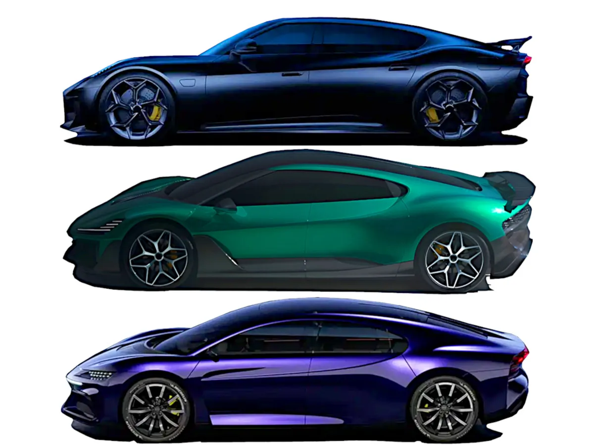 Mindhárom szuperautót 1903 lóerő hajtja.