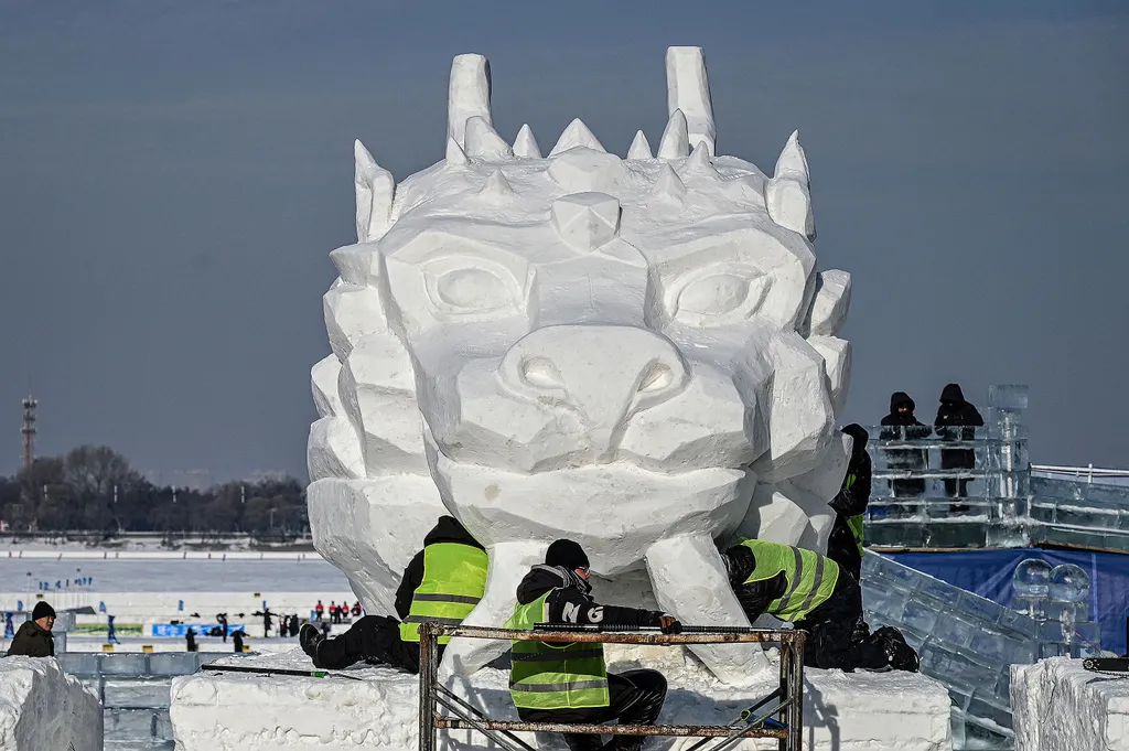 Harbini, Jég- és Hófesztivál, Kína, tél, évszakok