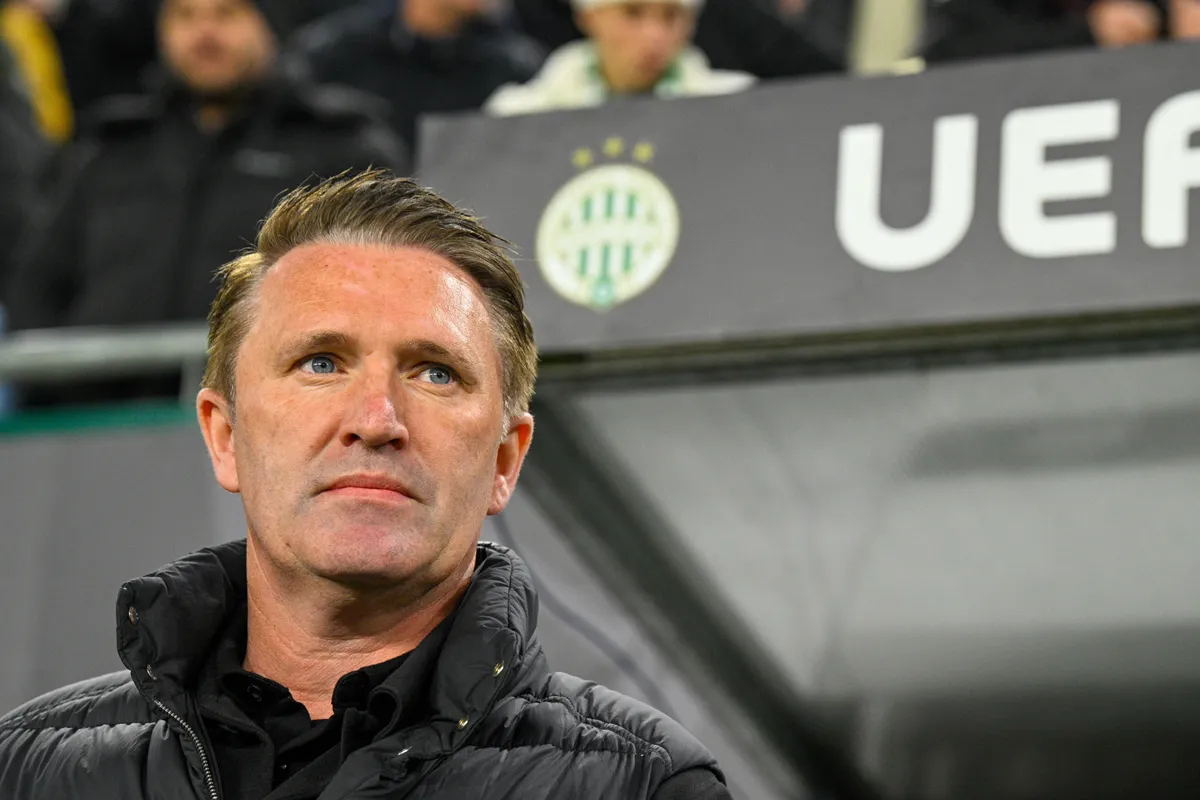 Budapest, 2026. január 22.
Robbie Keane, a Ferencváros vezetőedzője a labdarúgó Európa-liga alapszakaszának 7. fordulójában játszott Ferencváros TC - Panathinaikosz mérkőzésen a Groupama Arénában 2026. január 22-én.
MTI/Purger Tamás