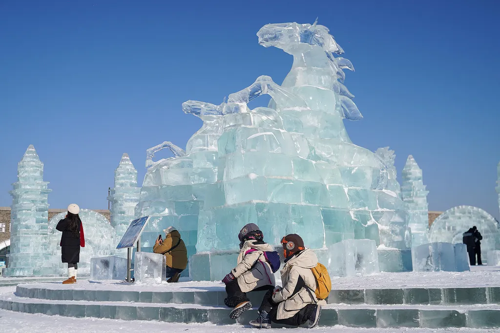 Harbini, Jég- és Hófesztivál, Kína, tél, évszakok