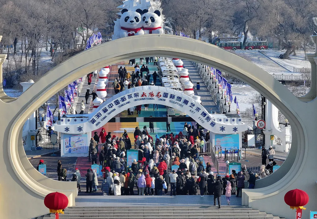 Harbini, Jég- és Hófesztivál, Kína, tél, évszakok