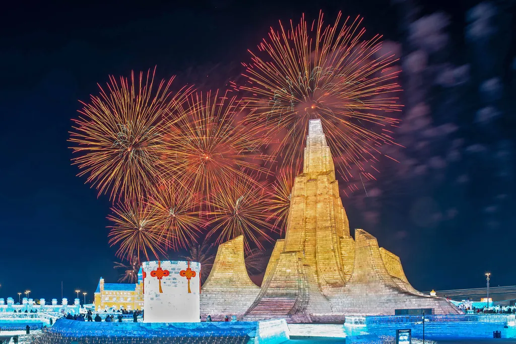 Harbini, Jég- és Hófesztivál, Kína, tél, évszakok