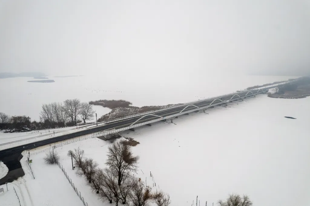 Lenyűgöző képeken a befagyott Tisza-tó és környéke, Tiszató, időjárás, tél, galéria, 2026