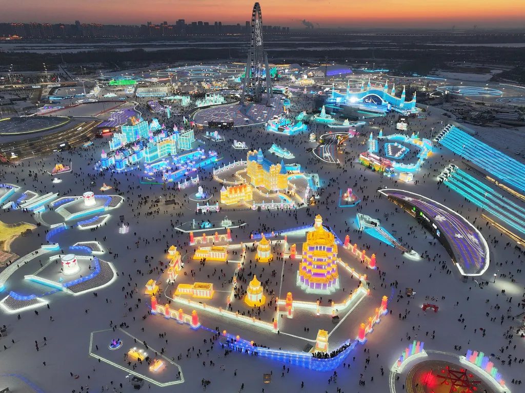 Harbini, Jég- és Hófesztivál, Kína, tél, évszakok