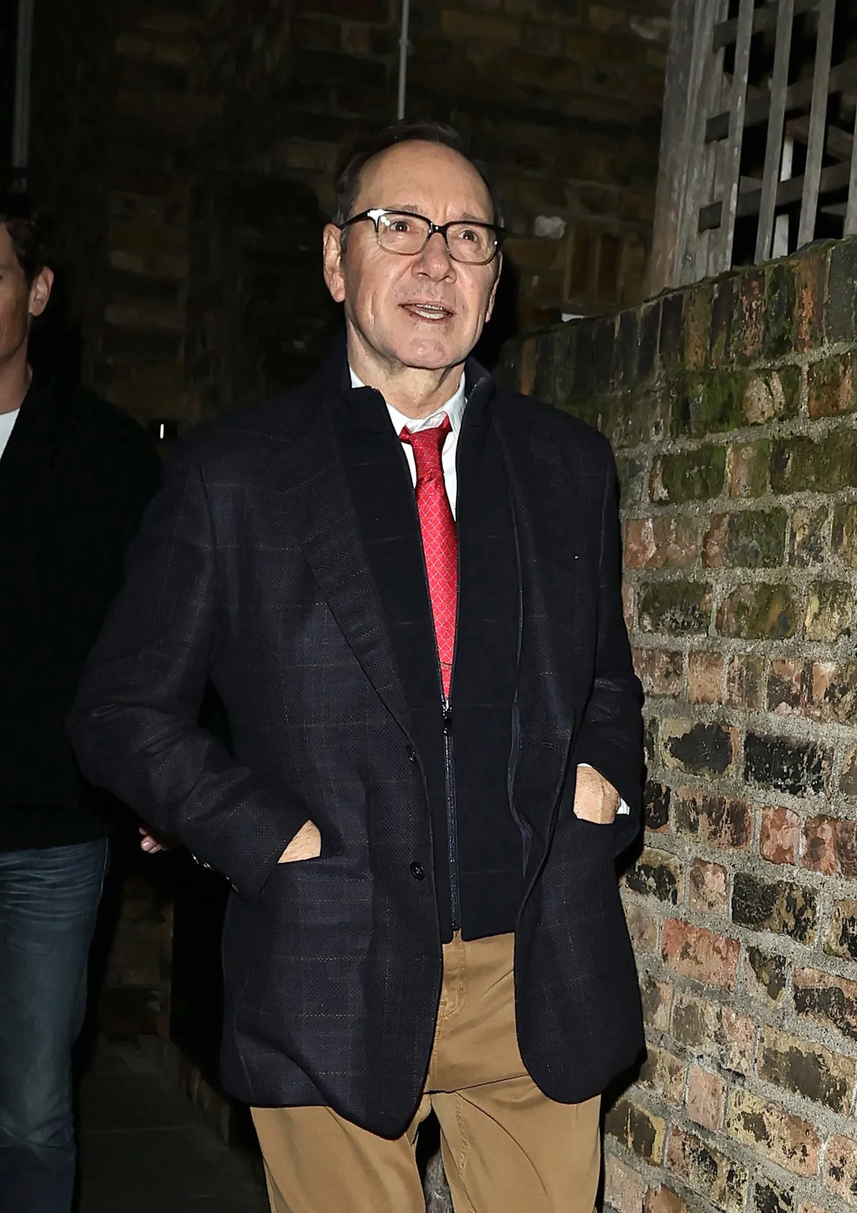 19 December 2025.

Piers Morgan Christmas party at the Scarsdale Tavern

Pictured: Kevin Spacey

Credit: M/W/GoffPhotos.com   Ref: KGC-305/453