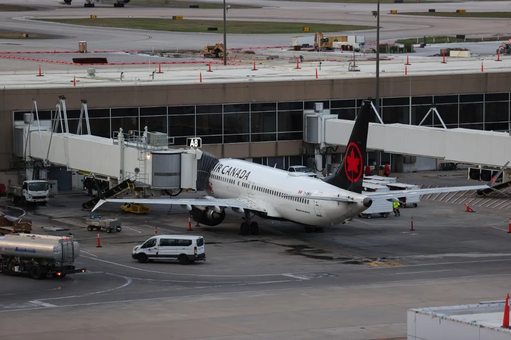 A váratlan incidens az Air Canada járatán történt – Fotó: REGINALD MATHALONE / NurPhoto