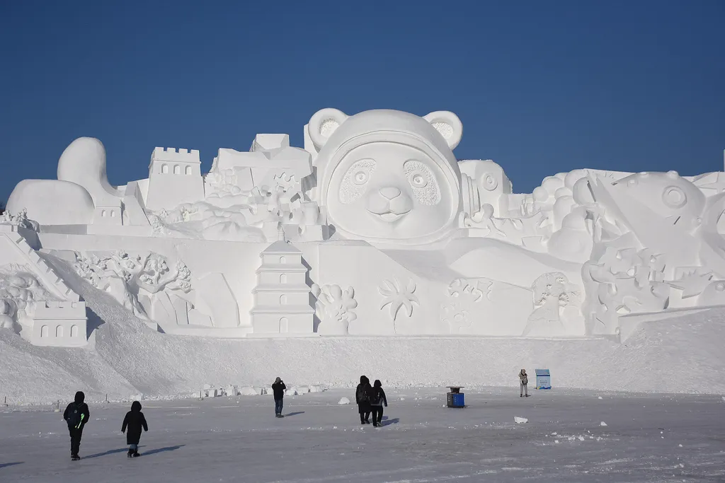 Harbini, Jég- és Hófesztivál, Kína, tél, évszakok