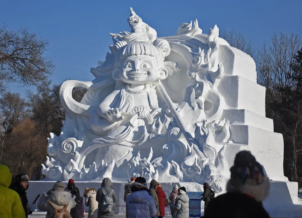 Harbini, Jég- és Hófesztivál, Kína, tél, évszakok