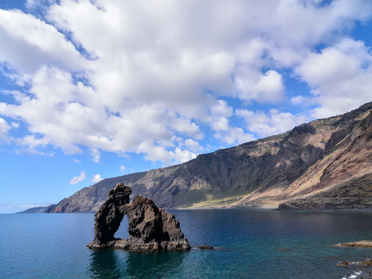 Roque de Bonanza beach in El Hierro Canary islands Spain