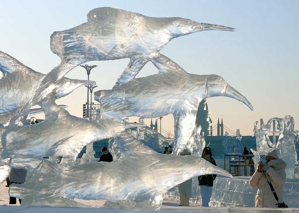 Harbini, Jég- és Hófesztivál, Kína, tél, évszakok