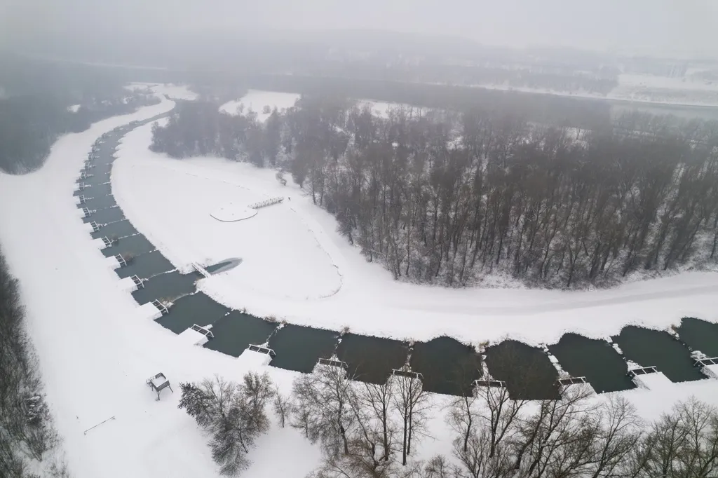 Lenyűgöző képeken a befagyott Tisza-tó és környéke, Tiszató, időjárás, tél, galéria, 2026
