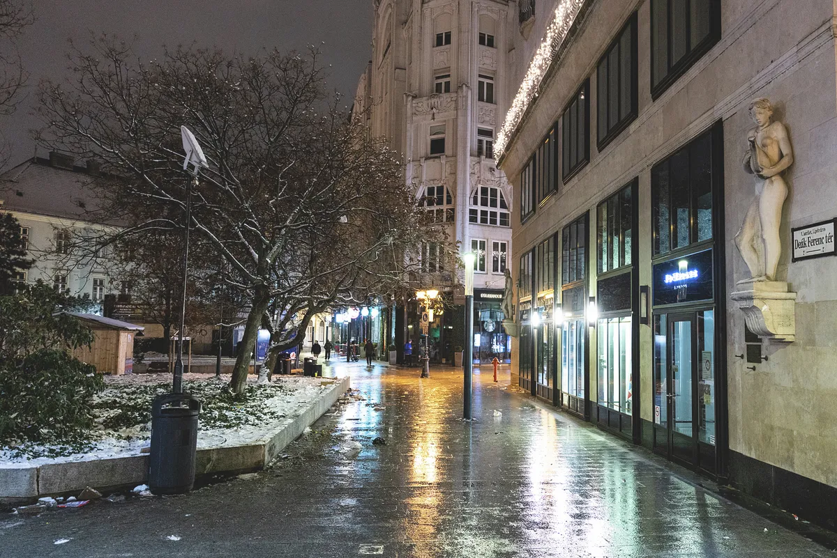 Újévi takarítás, szilveszter, szemét, Bdapest, belváros