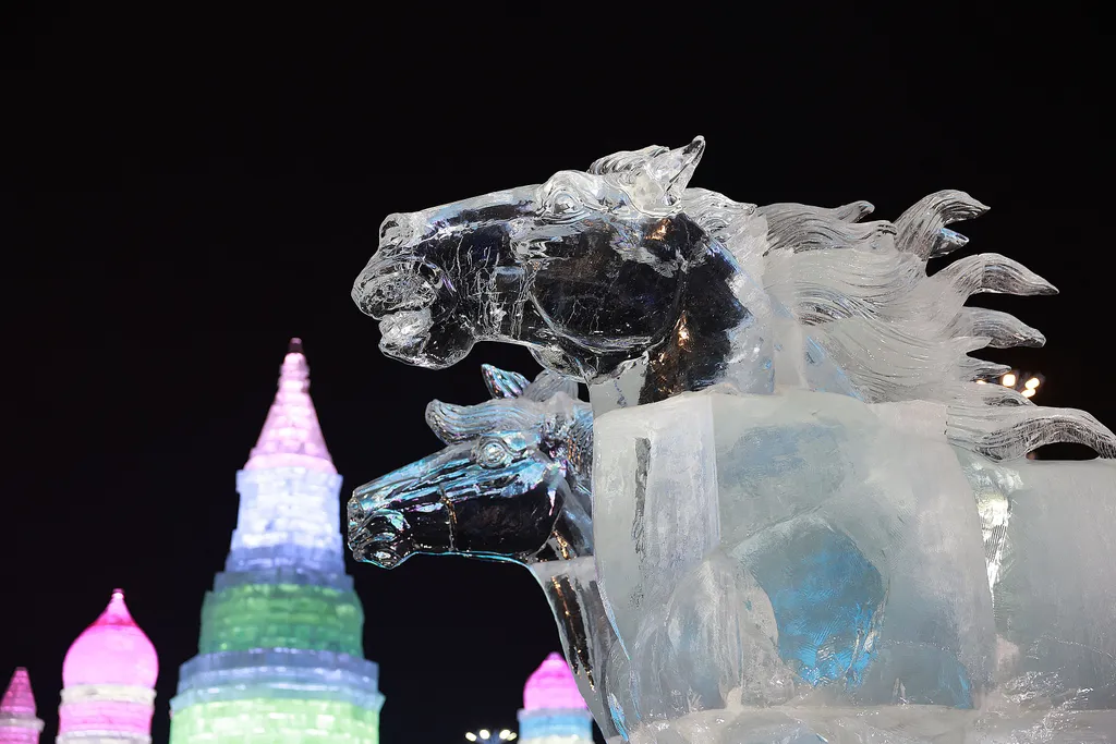 Harbini, Jég- és Hófesztivál, Kína, tél, évszakok