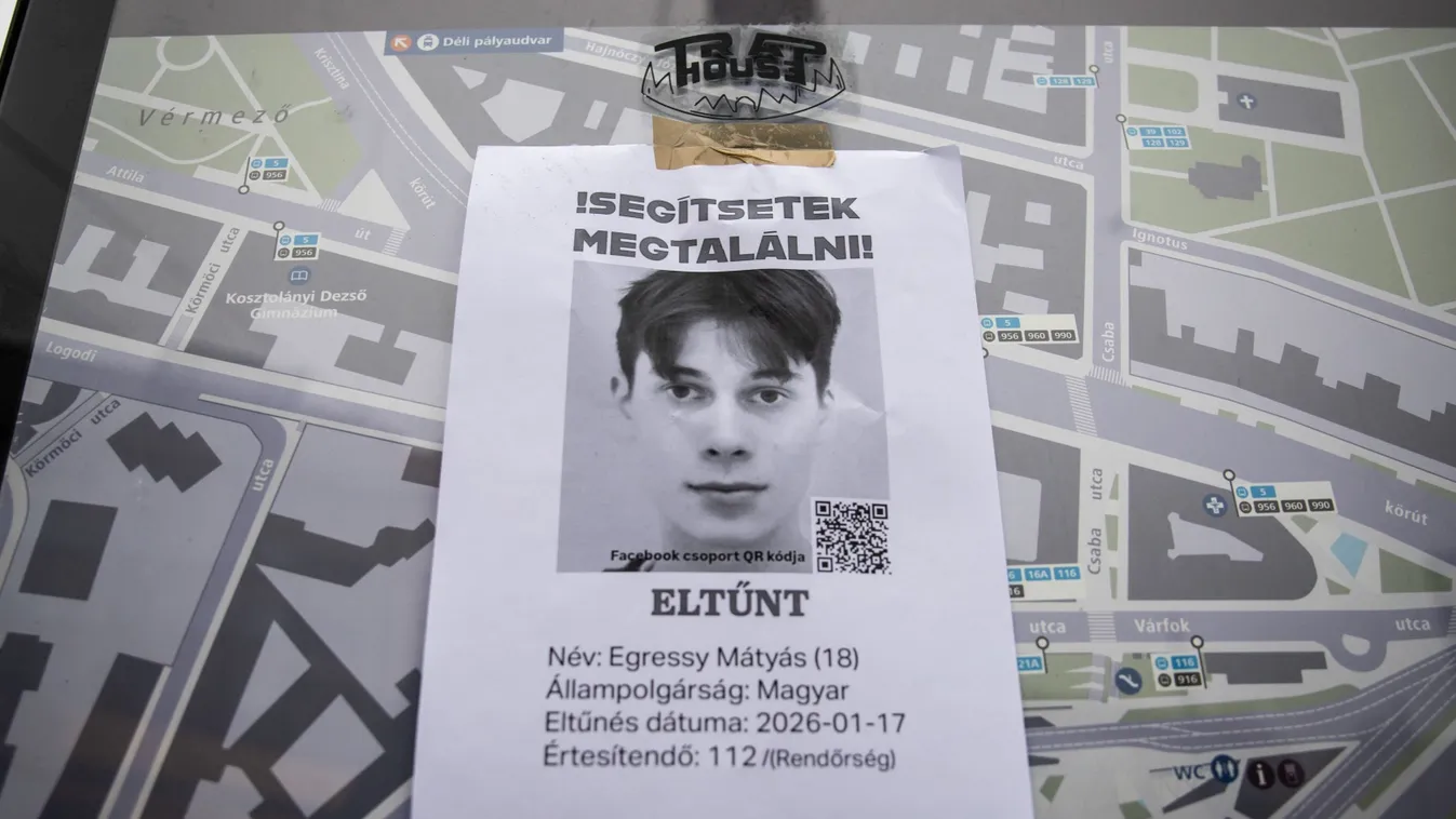 Lehet, hogy emiatt nem találják Egressy Mátyást Kép