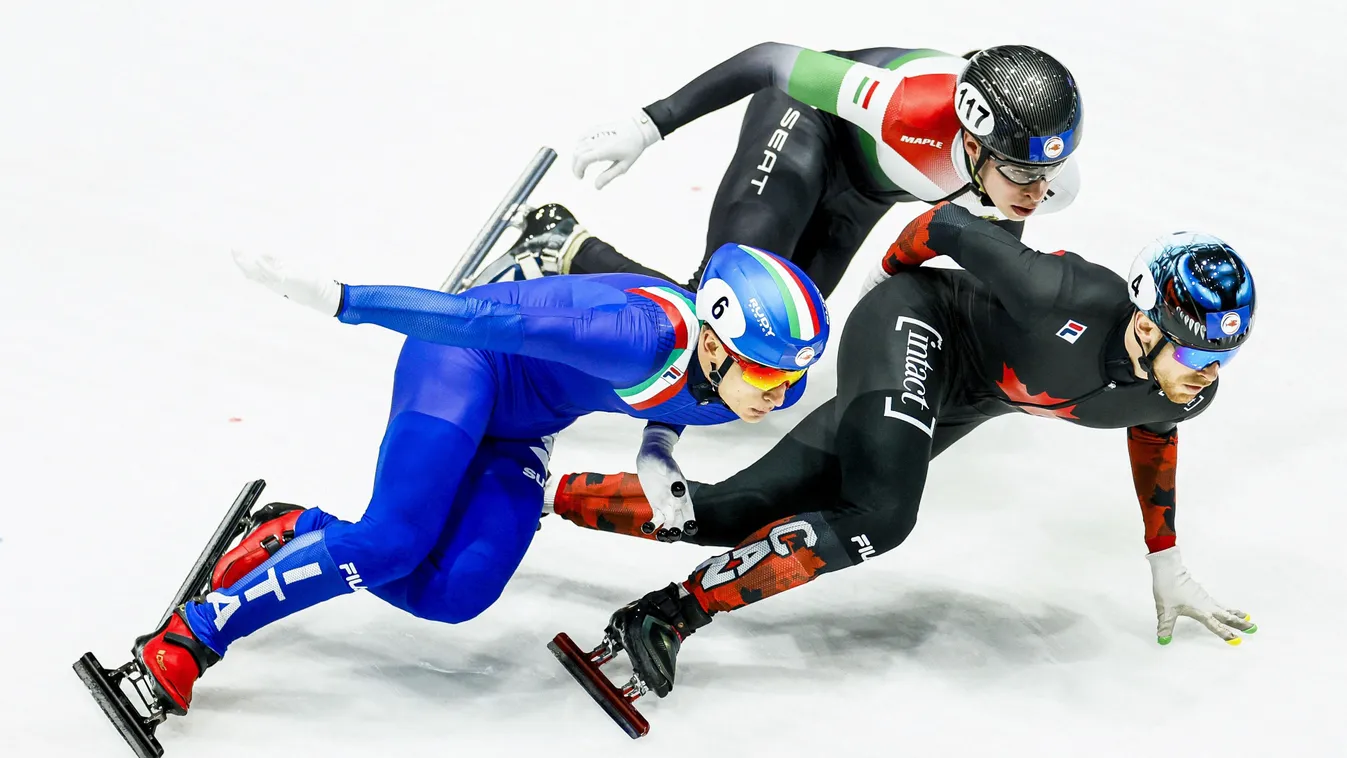 Rájár a rúd a magyar rövidpályás gyorskorcsolyázó testvérekre Kép