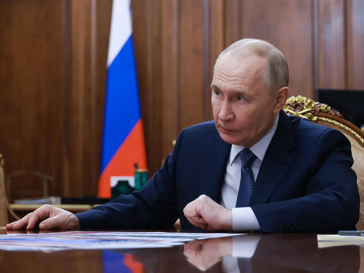 Vlagyimir Putyin orosz elnök a háború első napján rendkívüli tévébeszédet tartott