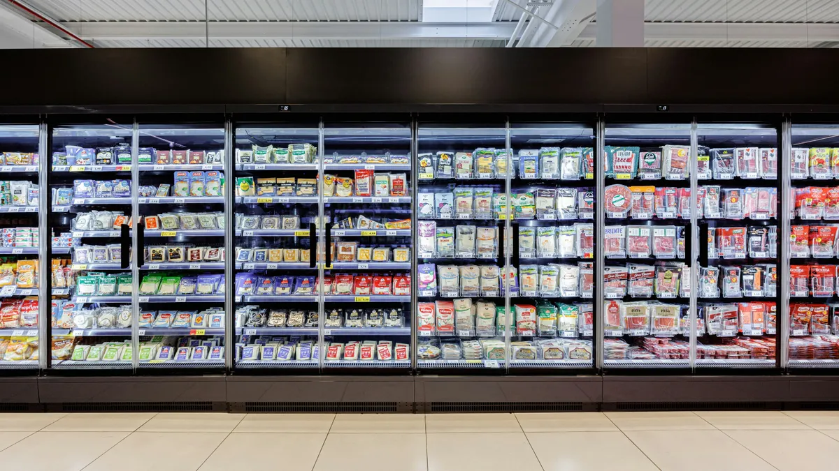 élelmiszerbolt, illusztráció, Carrefour