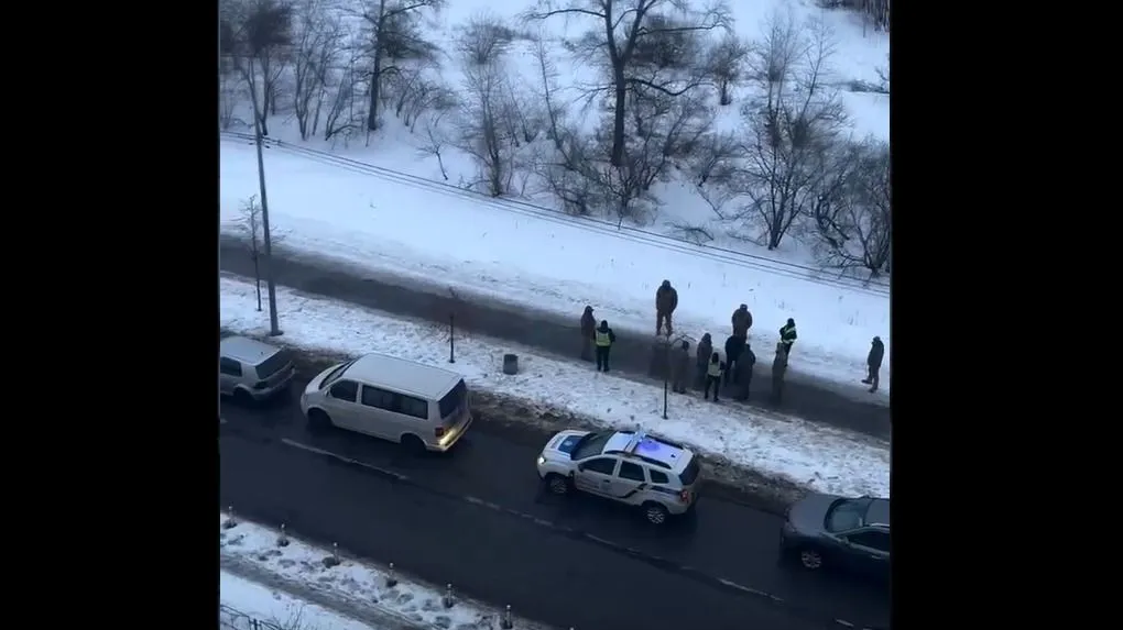 Kényszersorozás Ukrajnában (Forrás: Telegram)