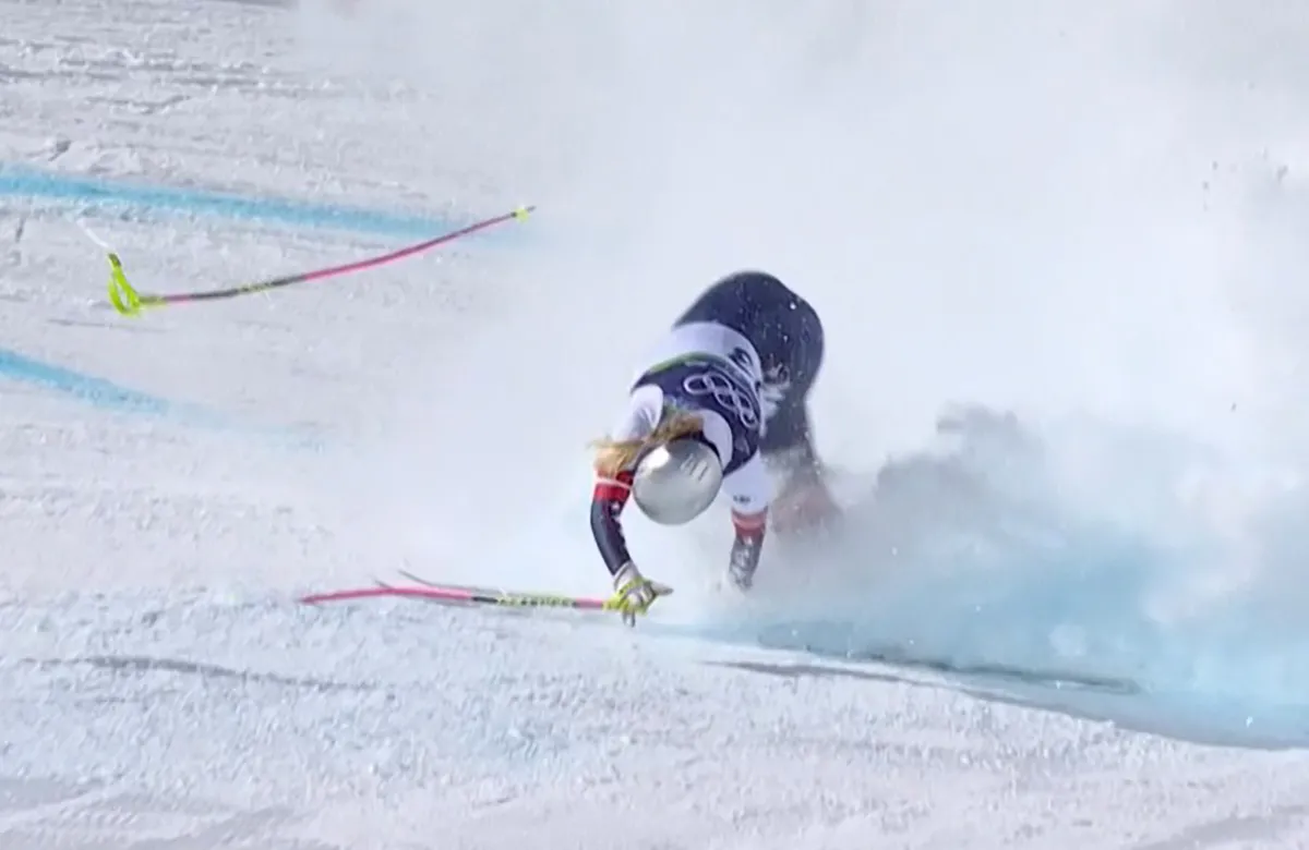 Lindsey Vonn hatalmasat bukott, de nem bánta meg, hogy elindult az olimpián