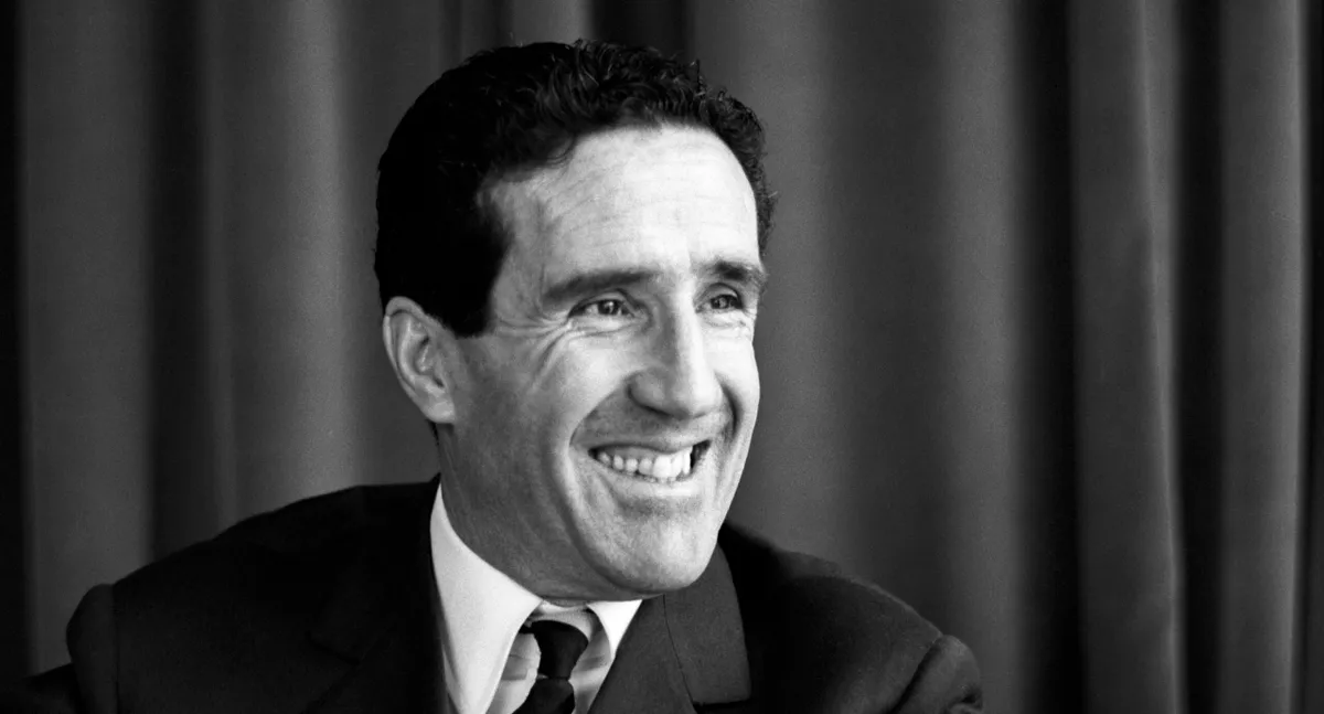 "Argentinian-born French football trainer Helenio Herrera smiles gazing into the distance; he, nicknamed The Wizard, is well-known for the resounding successes with F.C. Internazionale, due to his revolutionary managing techniques, such as strict sense of discipline, psychological motivating skills and brand new game plans. Italy, 1964.  (Photo by Angelo Cozzi\Mondadori via Getty Images)"