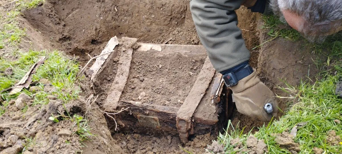 A szenzációs leletet rejtő láda – Fotó: Had- és Kultúrtörténeti Egyesület