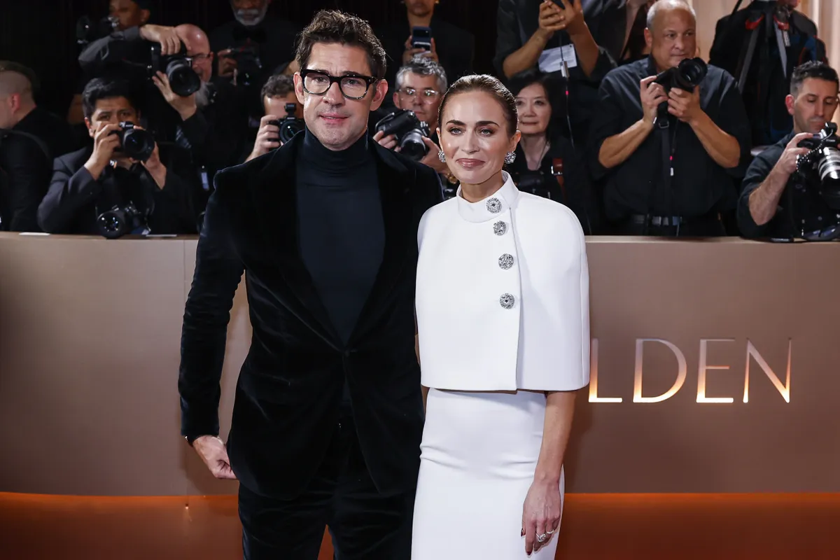 hollywoodi sztárpár, John Krasinski and Emily Blunt attending the 83rd Golden Globes awards at The Beverly Hilton in Beverly Hills, Los Angeles, California, USA. Picture date: Sunday January 11, 2026. globes globe