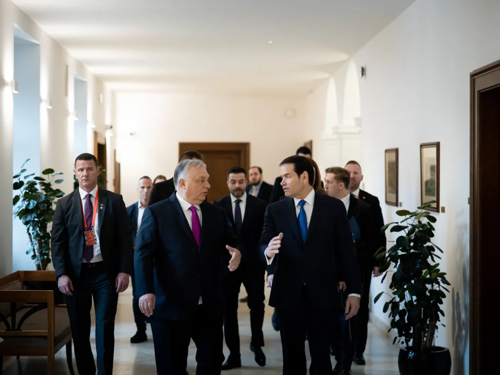 Marco Rubio Budapesten, MarcoRubioBudapesten, Orbán Viktor, OrbánViktor, tárgyalás, 2026.02.16.