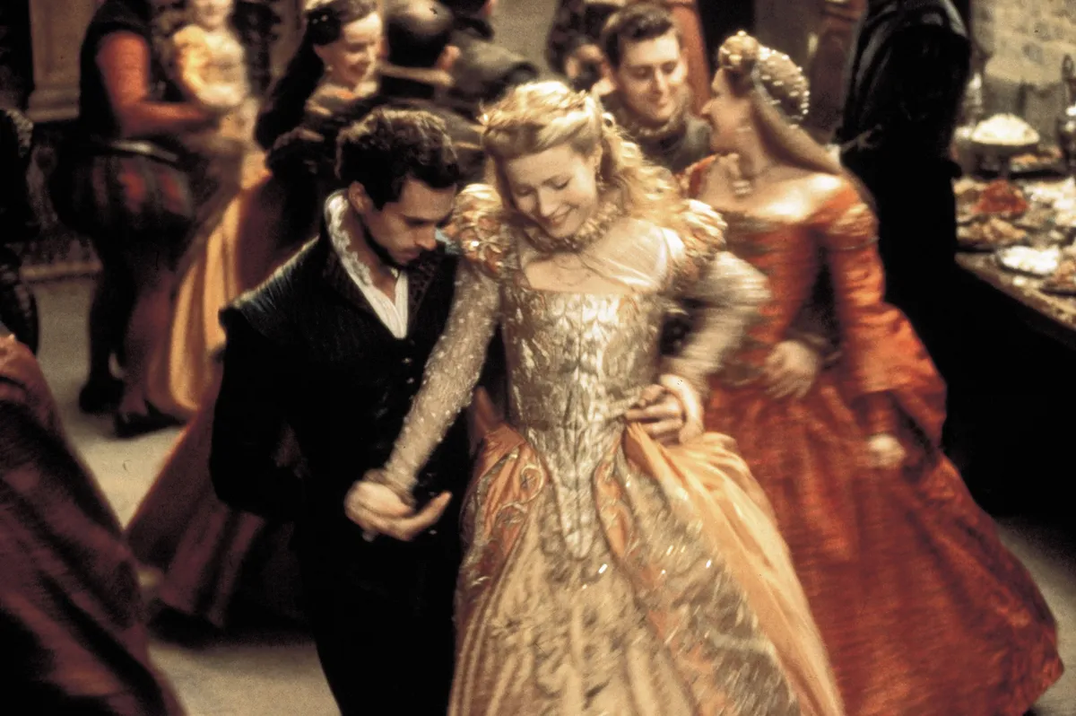 1998; Shakespeare In Love. Original Film Title: Shakespeare In Love, PICTURED: JOSEPH FIENNES, GWYNETH PALTROW, Director: John Madden, IN CAST: Gwyneth Paltrow, Joseph Fiennes, Judi Dench, Tom Wilkinson, Geoffrey Rush, Ben Affleck, Colin Firth