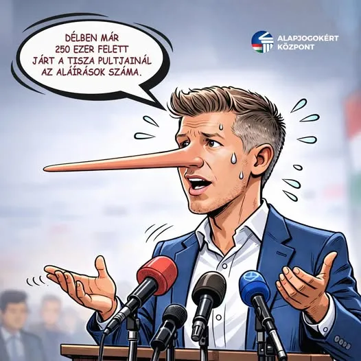 A Tisza Párt aláírás gyűjtése