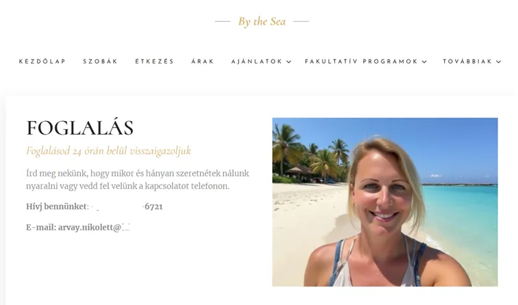 Árvay Nikolett egy exkluzív utakat kínáló utazási iroda oldalán bukkant fel. Forrás: Azur Dreams

nyaralás, egyiptom