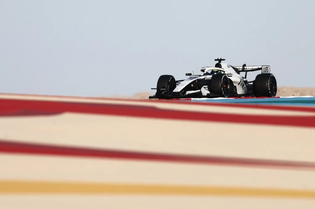 Sergio Perez of Cadillac during the Formula 1 pre-season testing at Sakhir Circuit in Sakhir, Bahrain on February 11, 2026. (Photo by Jakub Porzycki/NurPhoto) (Photo by Jakub Porzycki / NurPhoto via AFP)