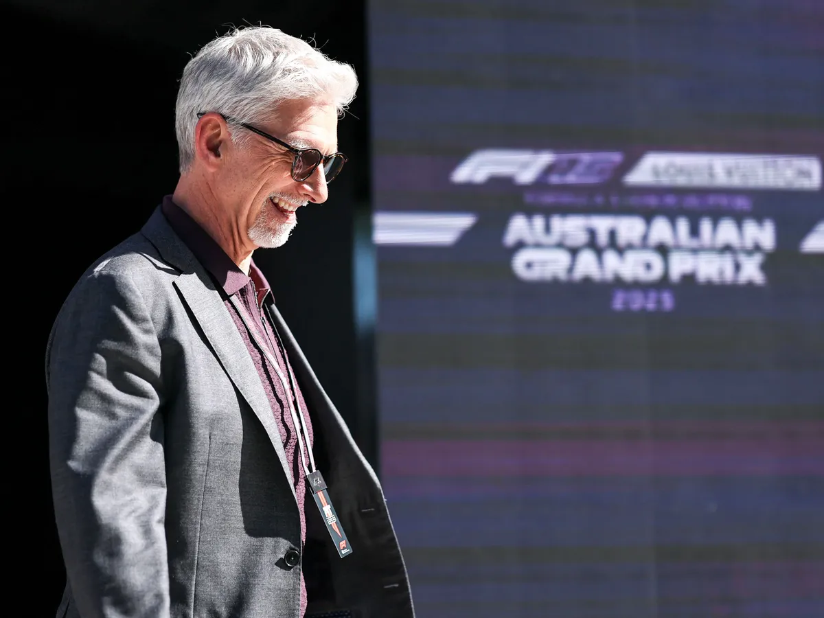 Damon Hill of Great Britain and 1996 F1 World Champion looks on during practice ahead of the F1 Grand Prix of Australia at Albert Park Circuit in Melbourne, Australia, on March 14, 2025. (Photo by Qian Jun/Paddocker/NurPhoto) (Photo by Paddocker / NurPhoto via AFP)