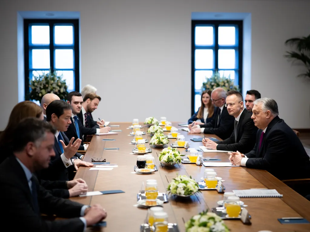 Marco Rubio Budapesten, MarcoRubioBudapesten, Orbán Viktor, OrbánViktor, tárgyalás, 2026.02.16.