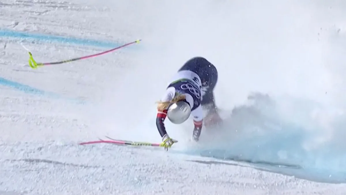 Lindsey Vonn hatalmasat bukott, de nem bánta meg, hogy elindult az olimpián