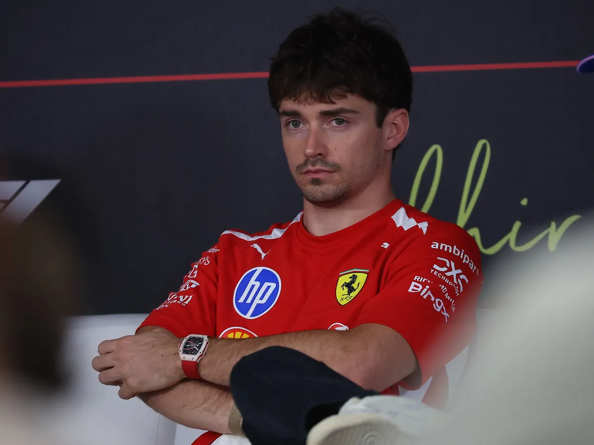 Charles Leclerc participates in the Formula 1 Aramco Pre-Season Testing 1 2026 in Sakhir, Bahrain, on February 19, 2026. (Photo by Alessio Morgese/NurPhoto) (Photo by Alessio Morgese / NurPhoto via AFP)