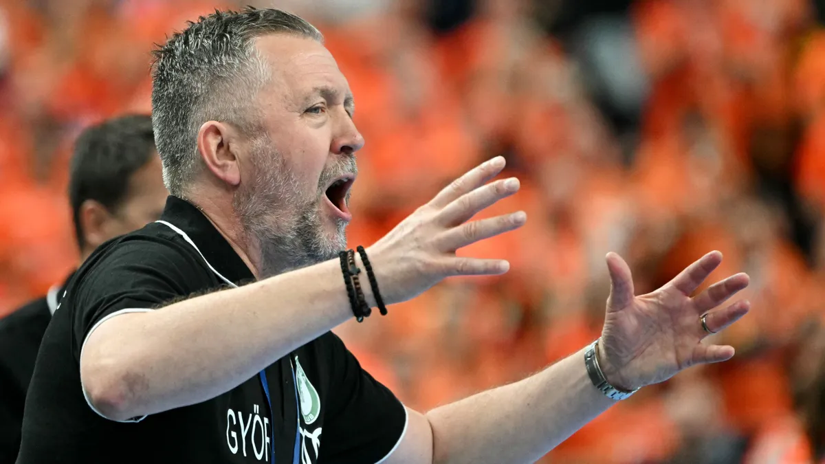 Hiába vezetett a Győr, óriási ordibálást rendezett a vezetőedzője az időkérés alatt – videó