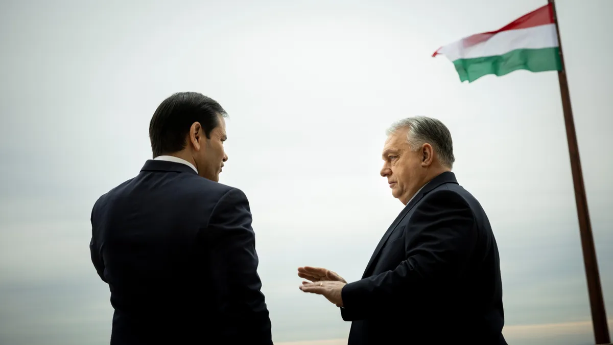 Marco Rubio amerikai külügyminiszter és Orbán Viktor miniszterelnök&nbsp;