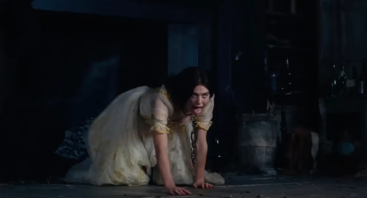 Picture MUST credit: Warner Bros. Here is a steamy first look at a new film adaptation of classic novel Wuthering heights — starring Margot Robbie and Jacob Elordi as doomed lovers. The 1847 tragedy by English writer Emily Brontë tells the story of Catherine Earnshaw, played by Barbie star Robbie and Saltburn actor Elordi as gypsy Heathcliffe. The gothic novel is about the tempestuous affair between Catherine Earnshaw and Heathcliff, an orphan brought to the Earnshaw's home. Driven by her abandonment of him for social gain, Heathcliff seeks violent revenge against the families who wronged him. The story is set in the UK’s Yorkshire moors. The new movie, due in cinemas on Valentine’s Day next year, was directed by 2023 hit film Saltburn’s Emerald Fennell. The newly released teaser trailer is full of sexy and lustful imagery. It cuts between scenes of intimacy, charged stares, and moments that highlight the chemistry between Robbie ,35, and Elordi, 28. It features a shirtless Elordi hauling hay, bread being kneaded, hands and mouths, a bodice being tightened, then cut apart and a fish getting a finger in its mouth. Picture supplied by JLPPA