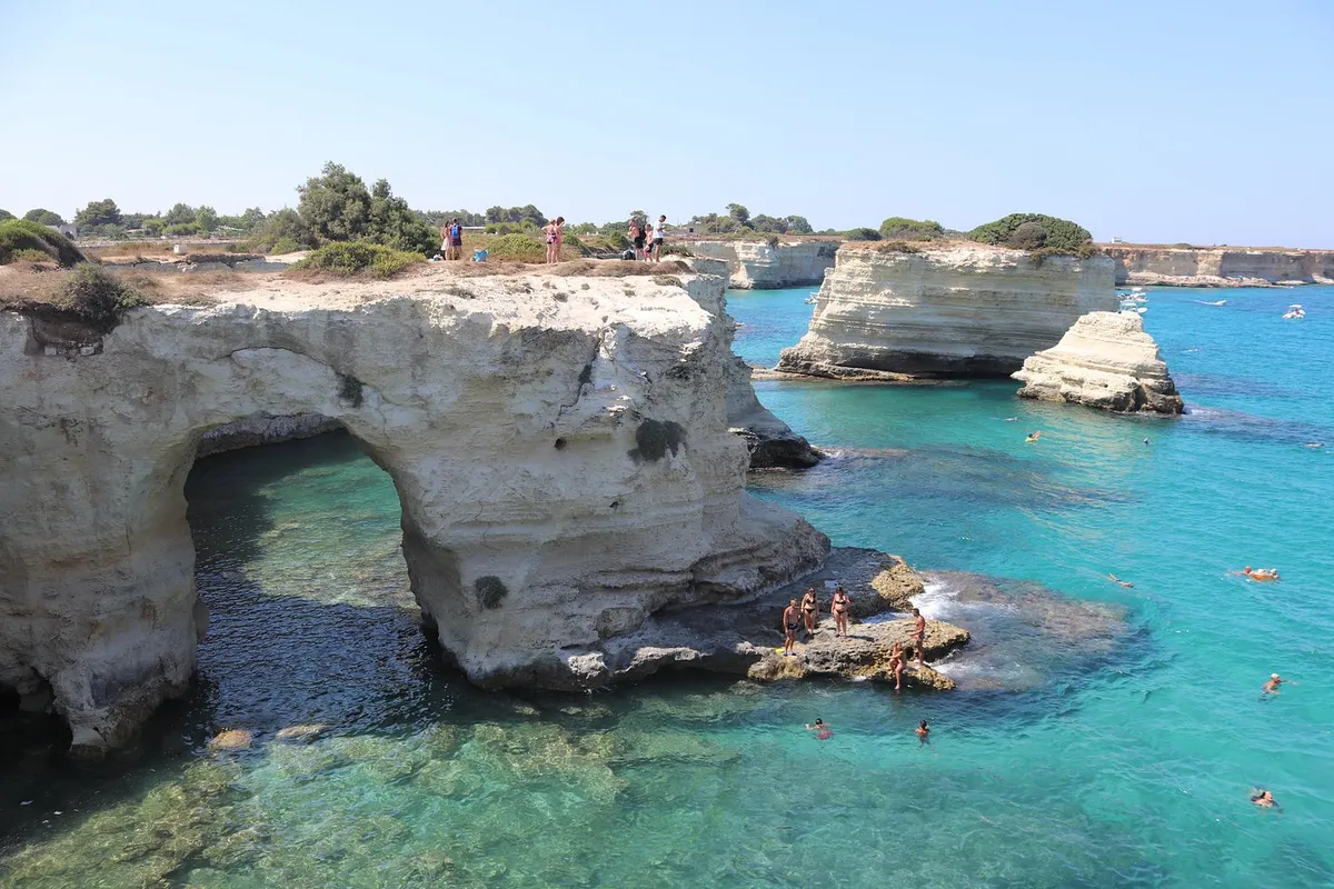 Arco degli innamorati azaz a "szerelmesek íve" (Puglia, Olaszország)
