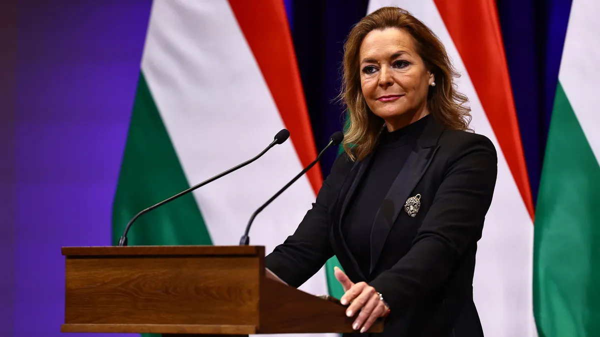 Vitályos Eszter kormányszóvivő a Kormányinfón 2026. január 29-én (Fotó: Kurucz Árpád)