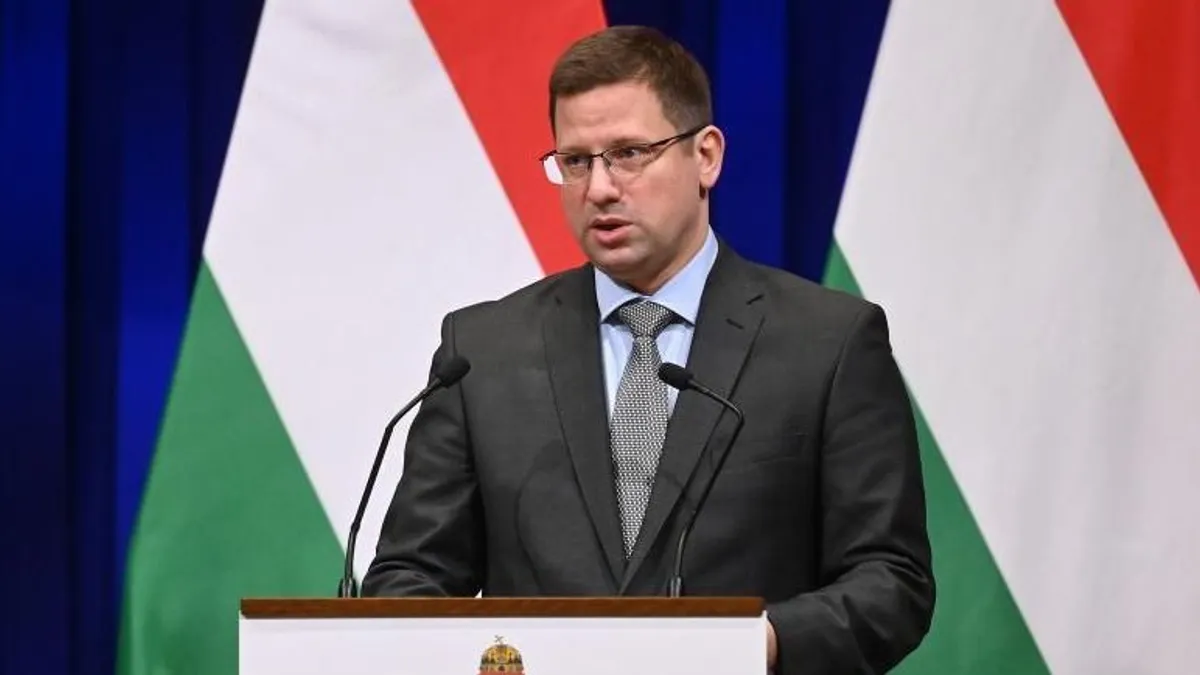 Gulyás: Tűrhetetlen, hogy Ukrajna nem indítja újra a vezetéket.